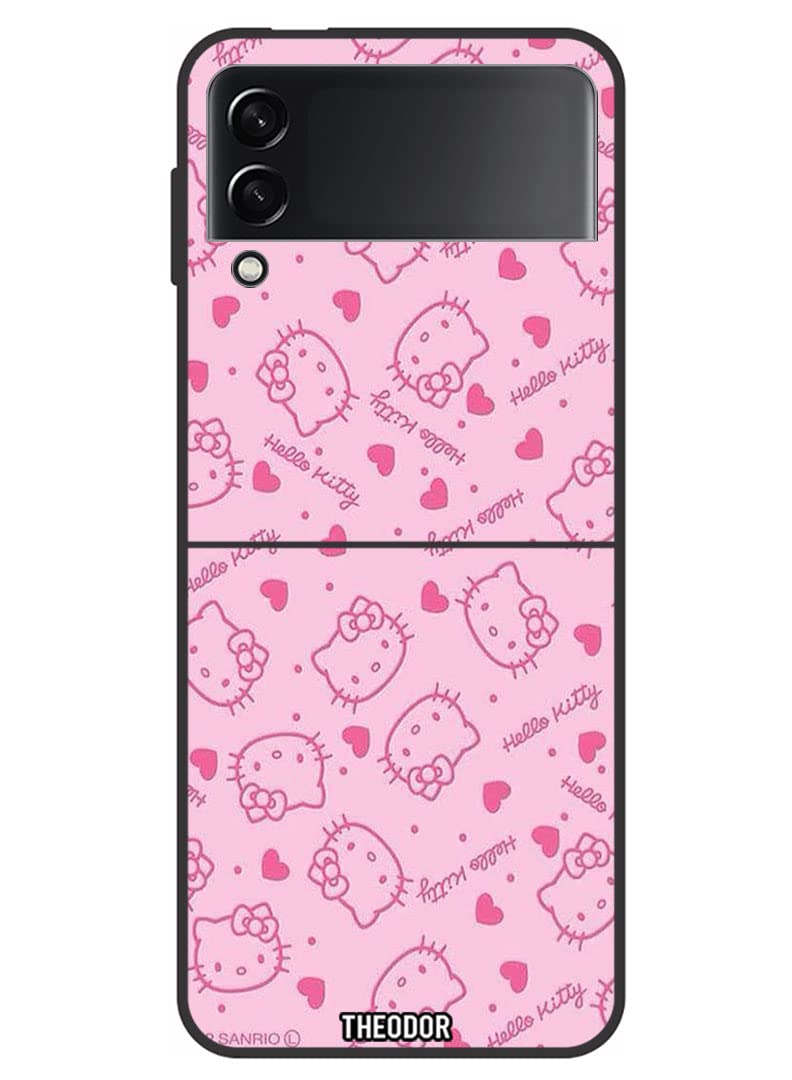 Protective Case Cover For Samsung Galaxy Z FlIP 3 5G Hello Kitty Tags