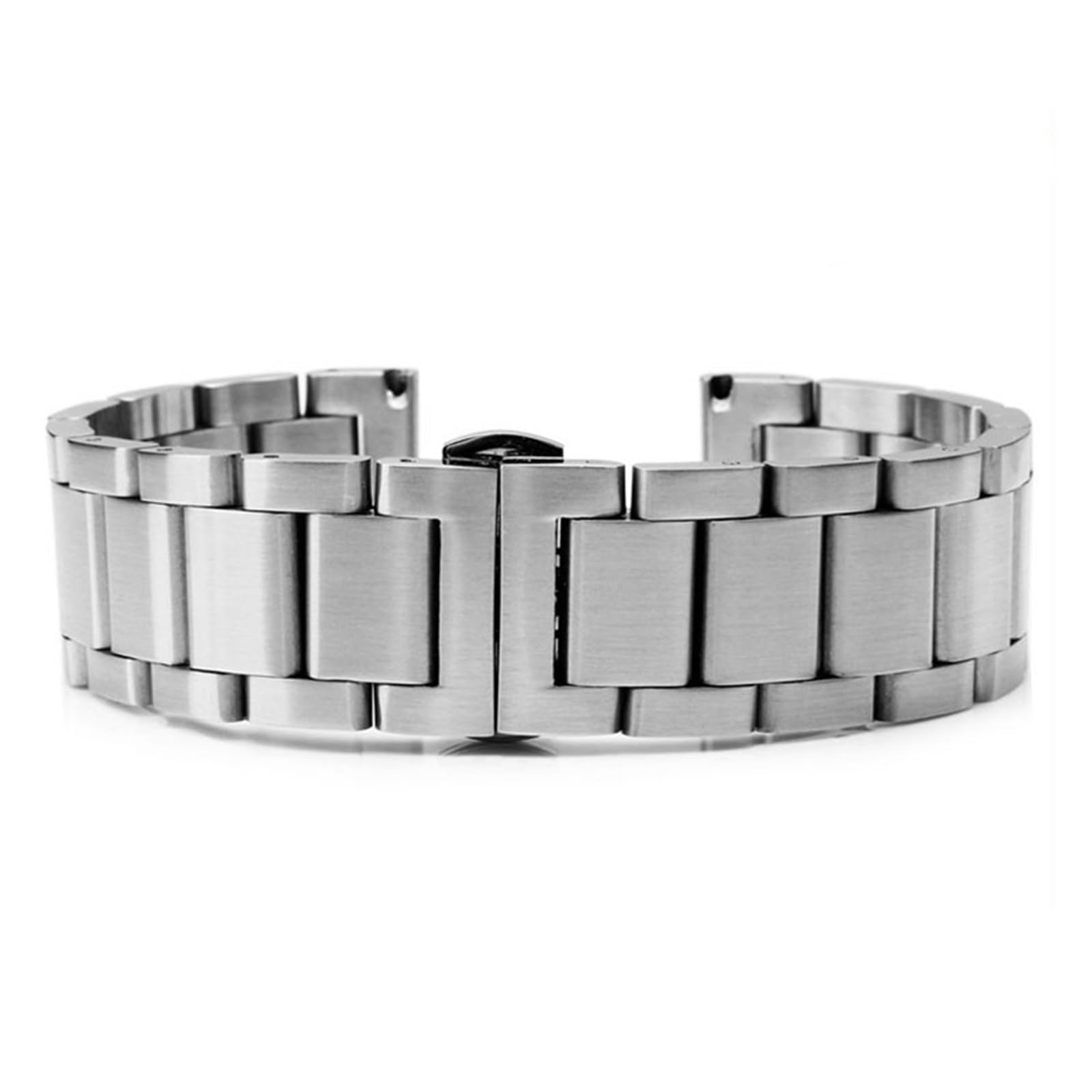 INEOUT Pasek Do Zegarka Ze Stali Nierdzewnej 18mm 20mm 21mm 22mm Czarny Srebrny Motylkowa Klamra Mężczyźni Kobiety Kompatybilny Z Metalową Opaską Samsung