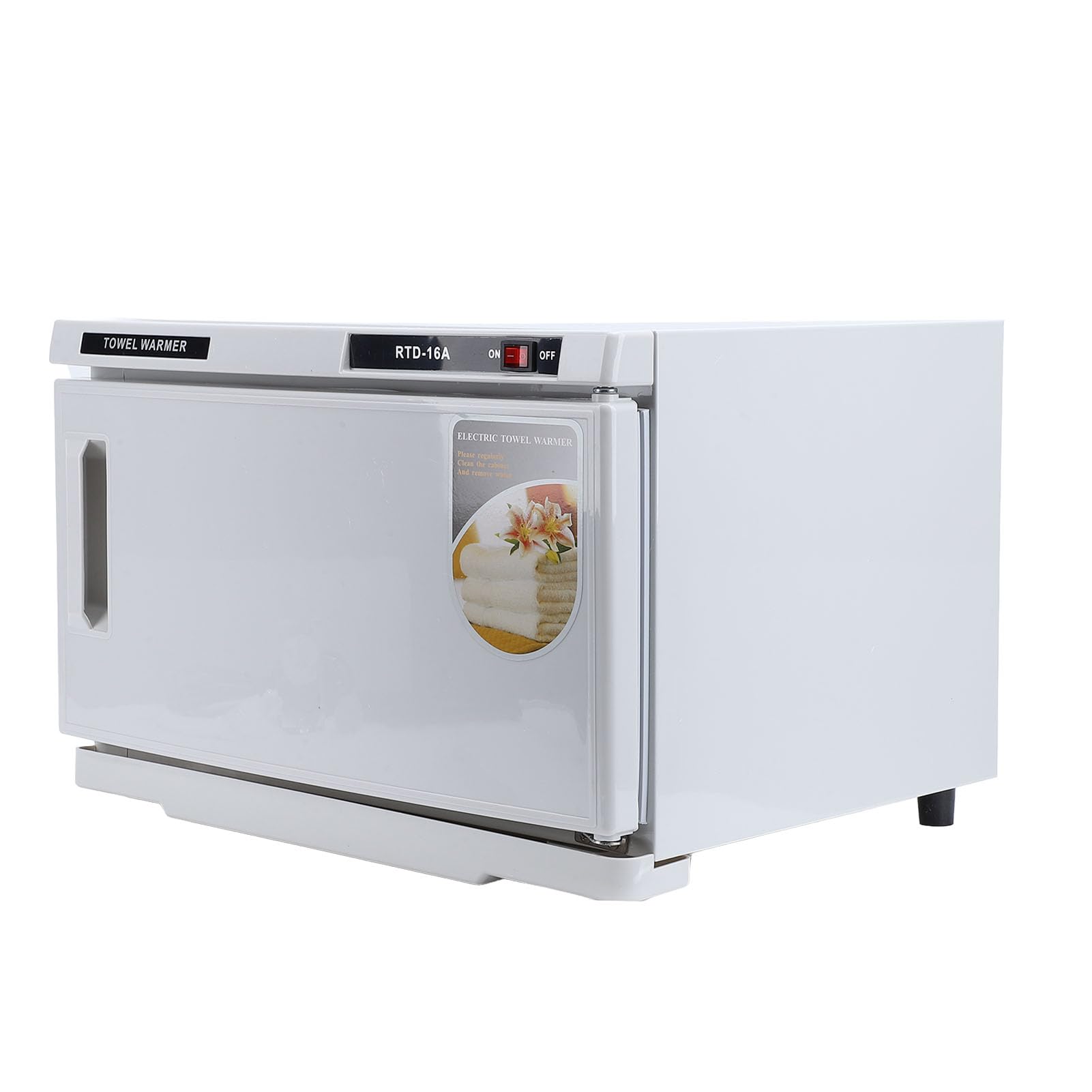 Pongnas Handtuchwärmer-Schrank, 16 L, Edelstahl-Handtuchheizung mit Breiter Wärmeverteilung für Zuhause, Spa, Salon, Badezimmer (220V EU-Stecker)