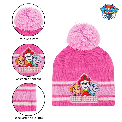 Nickelodeon girls Toddler Winter Hat, Scarf & Mittens Set 2-4 Or Paw Patrol Marshall Hat, Scarves & Kids Gloves Sets 4-73