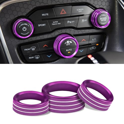Capuchons bouton climatiseur Challenger pour masquer l'usure noire