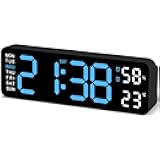 JoFomp Digital Wall Clock Large Display, 9