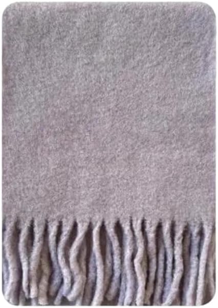 Vsadsau Women's Scarf Solid Color Soft Tassel Fringed Wrap Scarves Cold Weather Neck Warmer