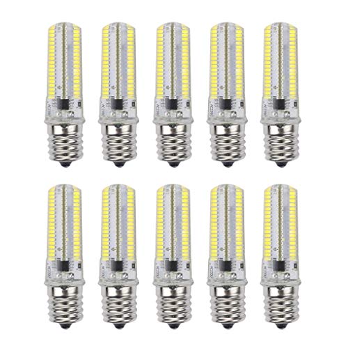 PONNYC 10 PCS E17 7W 152 LED 3014 SMD 600-700 lm Warm White LED Lampadina Lampadina dimmerabile Silicone LED Bulbs Cereale AC 110V (Dimensione : 220v$Cold White)