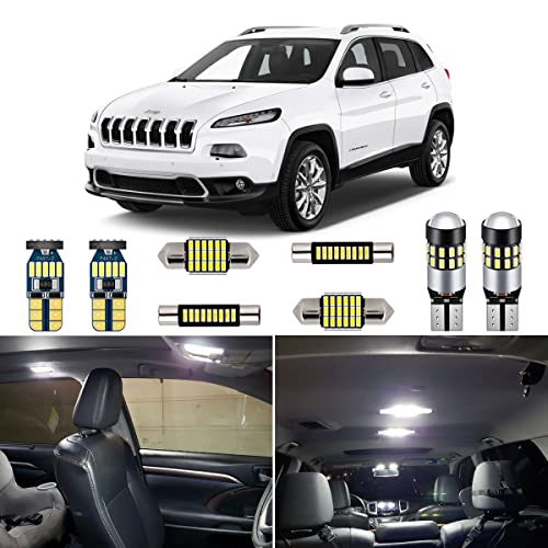 Kit de luces LED interiores blancas para Jeep Cherokee miniatura 1