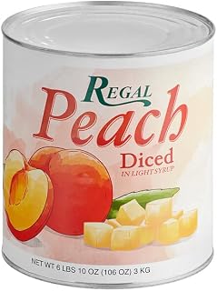 #10 Can Diced Peaches in Light Syrup - 6/Case