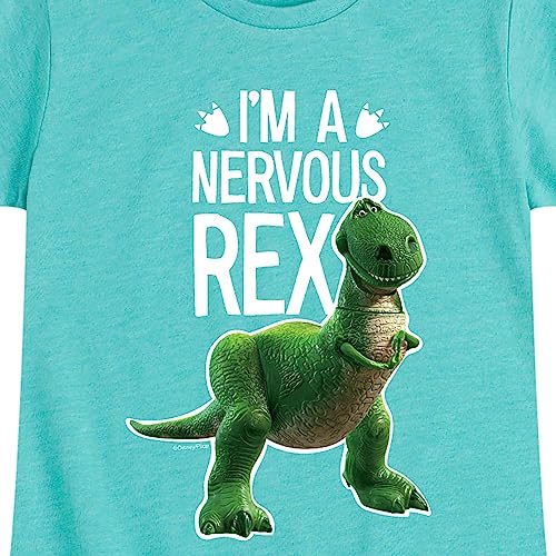 Disney - Toy Story - I'm Nervous Rex - Toddler and Youth Girls Short Sleeve Graphic T-Shirt3