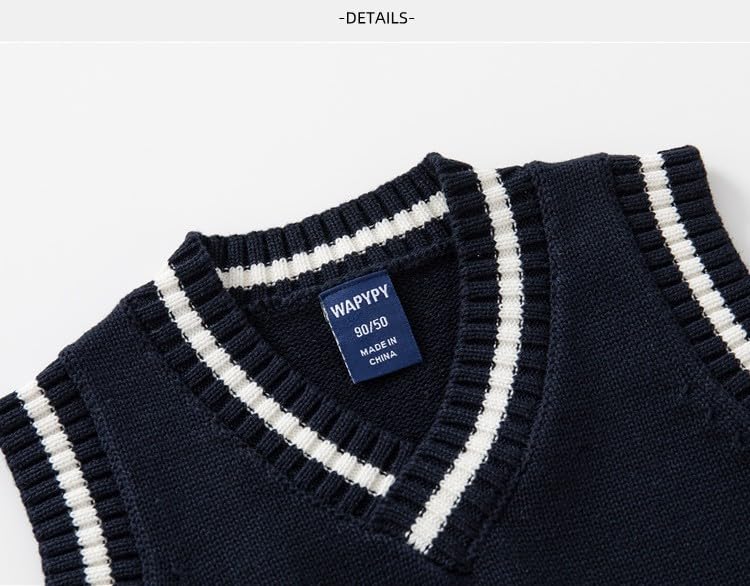 Meufam Toddler Kids 2023 Solid Color Tank Tops Casaul V Neck Sweater Vest Sleeveless Pullover Knitted Waistcoat Vest3