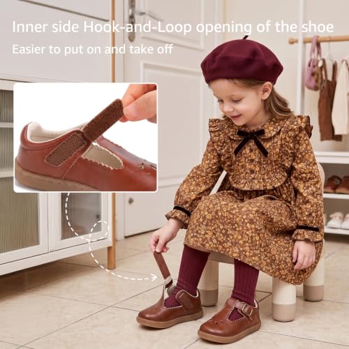 Image of STQ KIDS Girls Wide Toe Box Mary Jane Dress Shoes