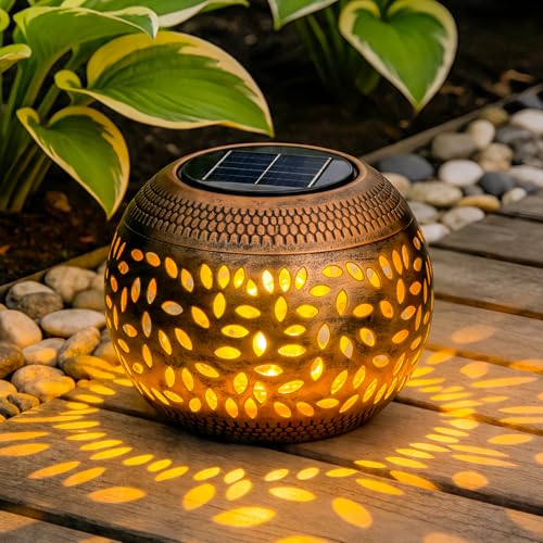 JMEXSUSS Solar Lanterns Outdoor Waterproof, Outdoor Lanterns for Porch