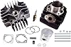 Complete Engine Cylinder Top End Kit with Piston Ring Gasket for Suzuki Quadrunner LT50 1984-1987