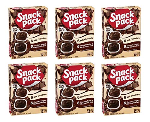 Snack Pack Chocolate Fudge & Milk Chocolate Swirl Pudding Cups,