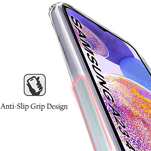 Image of TheGiftKart Back Cover Soft Case for Samsung Galaxy A23 4G /5G|Best Camera Protection|Inbuilt Dust Plugs & Anti-Slip Grip|Ultra Clear Slim Back Cover Case for Samsung Galaxy(TPU+Silicone|Transparent)