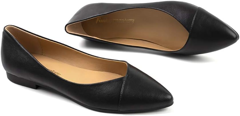 FUNKYMONKEY Women's Classic Ballet Flats Casual Comfort Slip On Flats Shoes - Image 6