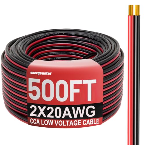 Image of Energeaster 20 Gauge Wire, 20AWG Automotive Electrical Cord 500FT
