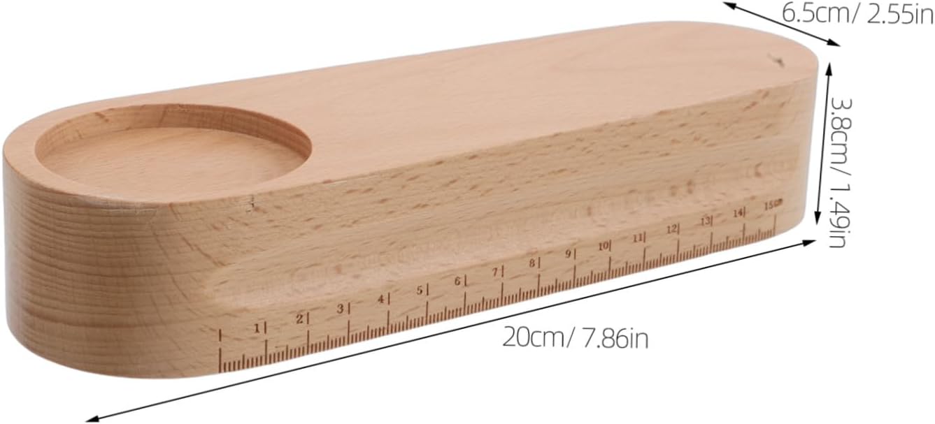 HINTRMENT Hardwood Tailor’s Sewing Clapper Seam Pressing Tool with Scale for Quilting and Patchwork Fabric Finishing – Seam Flattener and Steam Pressing Accessory for Sewing Room