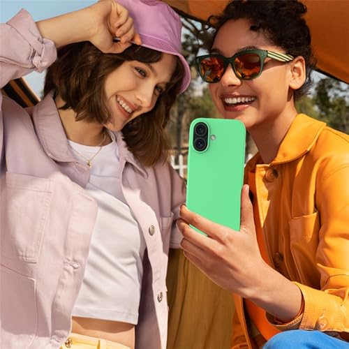 Image of ArmourPro Silicone Back Case for iPhone 16 Soft-Touch Case | Green