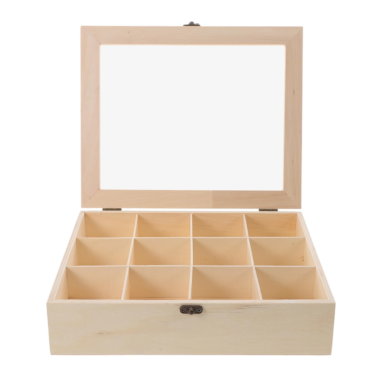 Organizador de lavandería de madera con tapa para bolas de secar 8