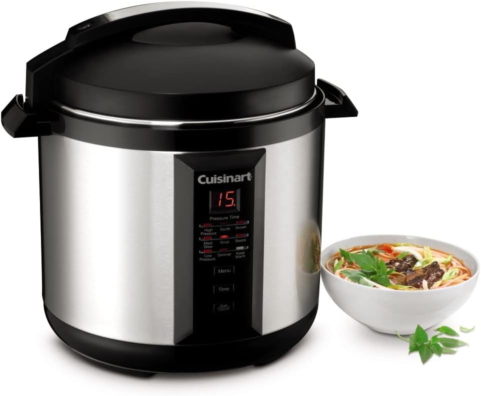 Cuisinart CPC-800 8-Quart Pressure Cooker, Silver
