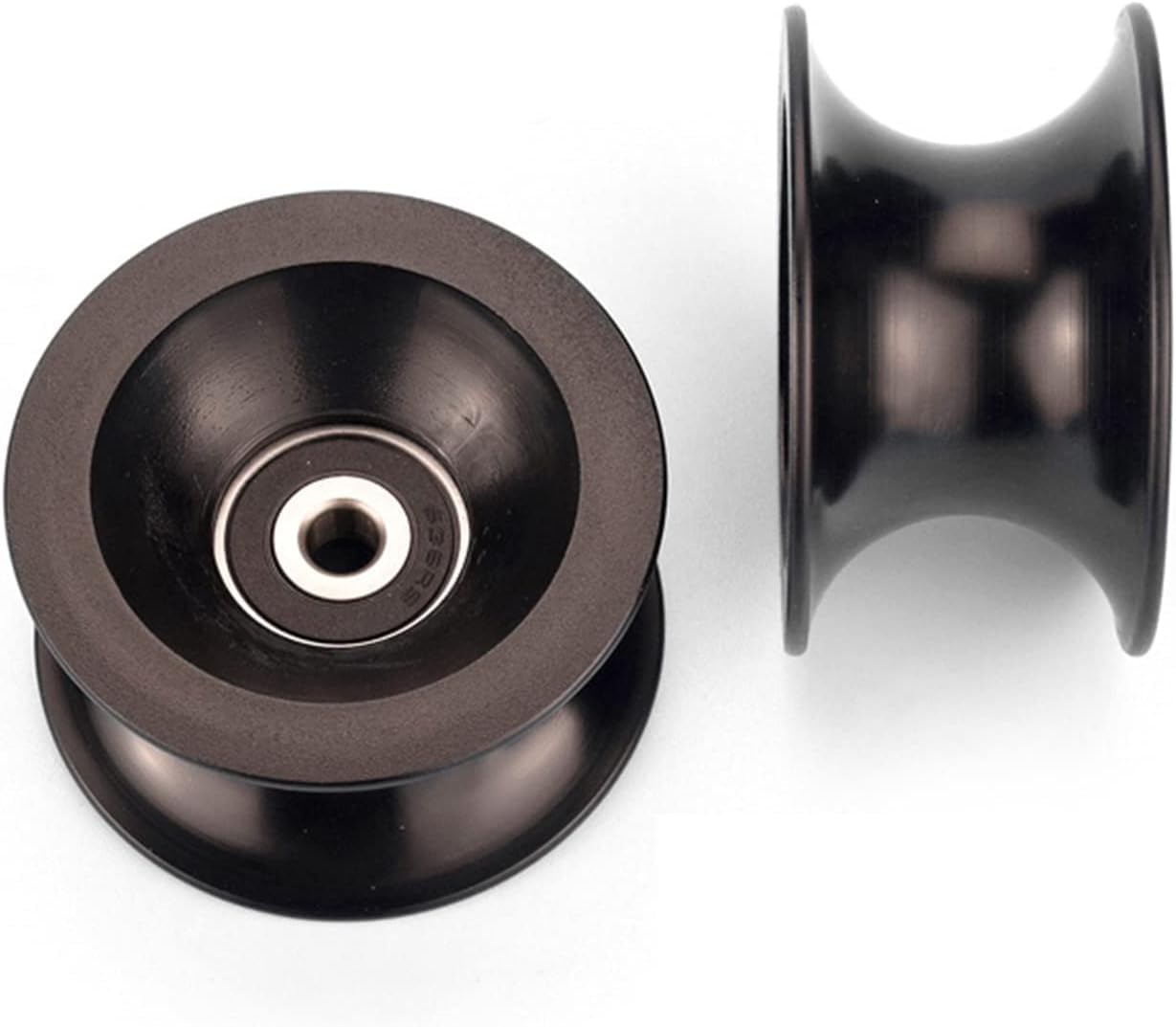 Aluminum Timing Belt Idler Pulley,Lifting Rope Pulley Wheel - 6 * 54 * 30mm 25mm diameter track, groove U roller, plastic 636 stainless steel bearing, pulley plastic guide wheel Single Pulley Block