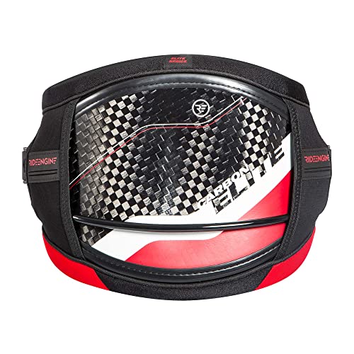 Ride Engine Elite Carbon V8 Kiteboarding/Windsurfing Harness Race Red M