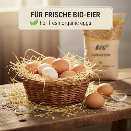 Agrarzone Nourriture Biologique pour Poules Contre Les acariens 20 kg - Qualité 100% Biologique - avec extrait d'herbes Contre Les acariens et Les parasites - Aliment pour Poules sans OGM – vue 5