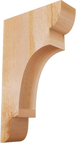 Miniatura 88 de Ekena Millwork COR04X12X12NEB00RWR 4 pulgadas de ancho x 12 pulgadas de profundidad x 12 pulgadas de alto New Brighton Rough Sawn Corbel, cedro rojo