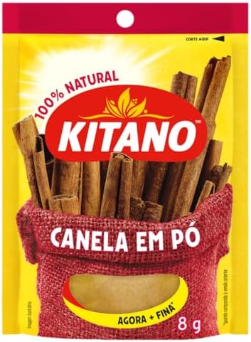 100% Canela-Da-China em Pó Kitano Pacote 8G