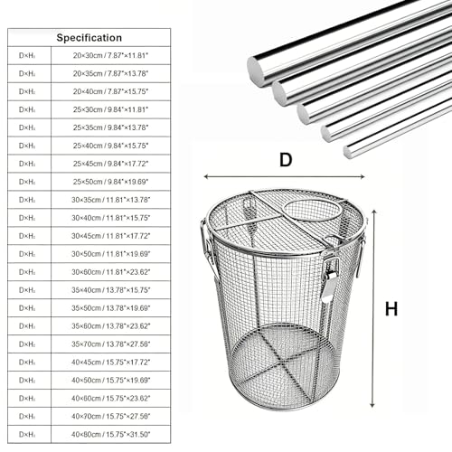 Cesta de filtro de bomba en acero inoxidable (30x40cm) con cierre a presión 3