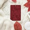 Felt Texture Deep Crimson Red Car Air Fresheners 4 Pcs Hanging Scented Cards Fragrance Scented Cards For Car Aromatherapy Tablets #5
