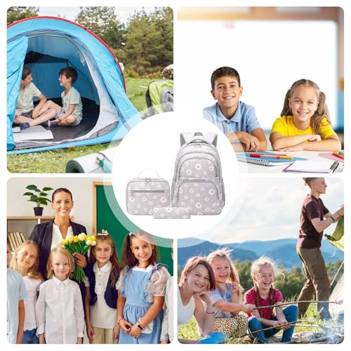 Sac à dos scolaire robuste avec kit repas pour garçons et filles - 7