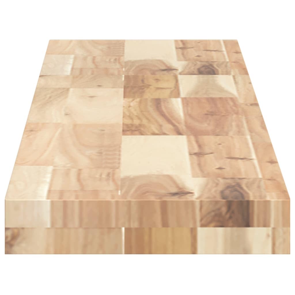 Set di 4 mensole sospese, 160 x 20 x 4 cm, in legno massiccio di