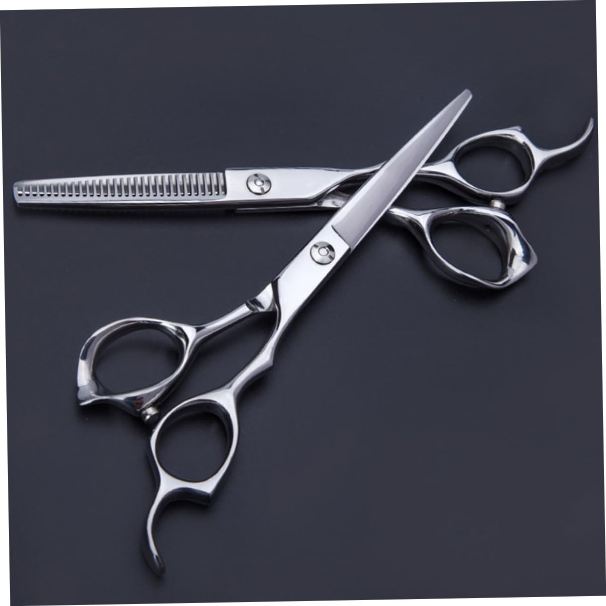 CALLARON Tijeras para Cortar el Pelo Tijeras de Corte Portátiles de Acero Inoxidable Rectas Cabello Herramienta para Cortar el Cabello Casa o Salón
