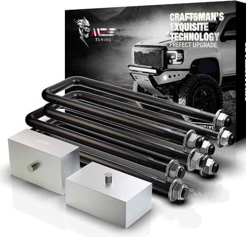MZS 3 Inch Rear Lift Blocks for Tacoma, Rear Lift Kit Rear Leveling with U-Bolts...