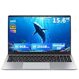 EKY 15.6 Inch Laptop Computer, Laptop with 8GB RAM 256GB SSD, Up to 1TB, 1080P, 180° Lay-Flat, Celeron, 2.4/5G WiFi, BT 5.0, HDMI & USB, Students & Business Laptop