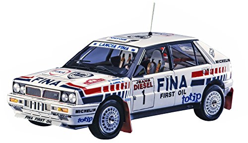 Hasegawa-1/24 Lancia Delta HF16v Sanremo Rally Other License Modellino in plastica, Accessori per Treni, Hobby, modellismo, Multicolore, 020343