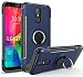 LG Q7 Case, LG Q7+ Case, GETE 360 Degree Rotating Ring Holder Kickstand Protective Cover Phone Cases for LG Q7 Plus (Blue)