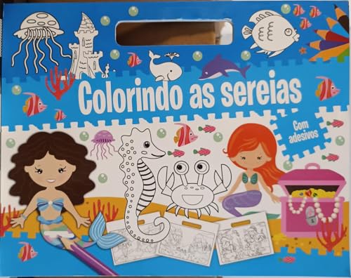 Colorindo – as sereias com adesivos: