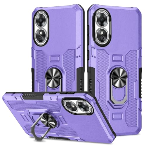 Coque Oppo A17 antichoc avec support anneau arrière protection rigide anti-chute