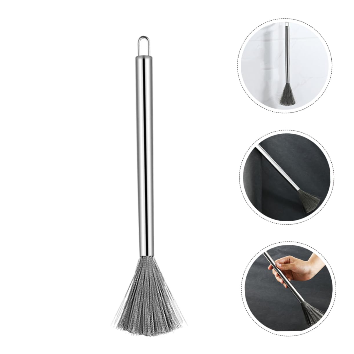 UPKOCH Cepillo De Limpieza Inoxidable Cepillo Flexible para Olla Y Utensilios De Cocina para Platos Y Sartenes No Superficies 3 Piezas X 4