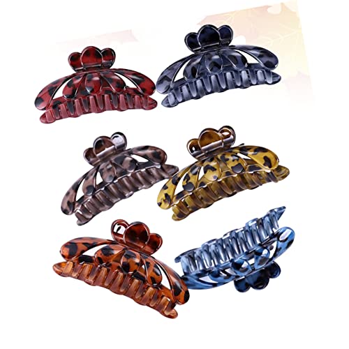 LALAFINA 12 peças de acessórios de caranguejo sortidos grampos de garra feminino cor aranha mandíbul
