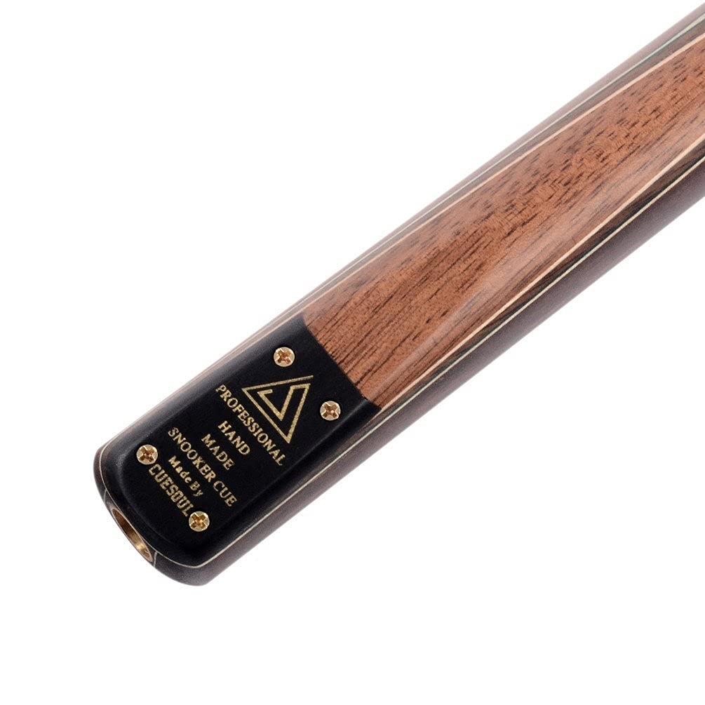 CUESOUL Classic Handmade 57 Zoll Rosewood Snooker Cue mit schwarzem Gehäuse aus Cue und Aluminium Teleskop Verlängerung