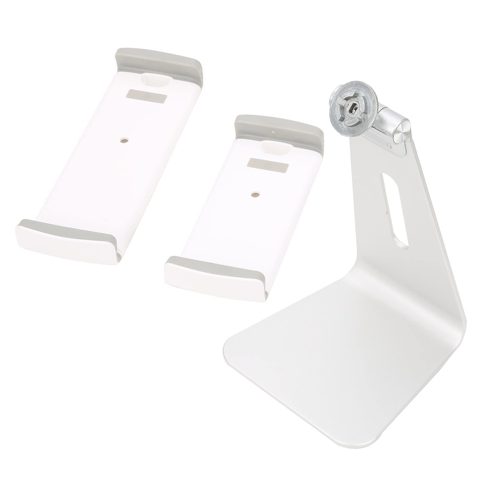 Supporto per telefono cellulare Staffa per tablet PC argento Telaio di supporto girevole regolabile in lega di alluminio per ufficio