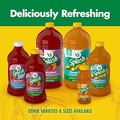 Image of V8 Splash Berry Blend Flavored Beverage, 96 fl oz Bottle