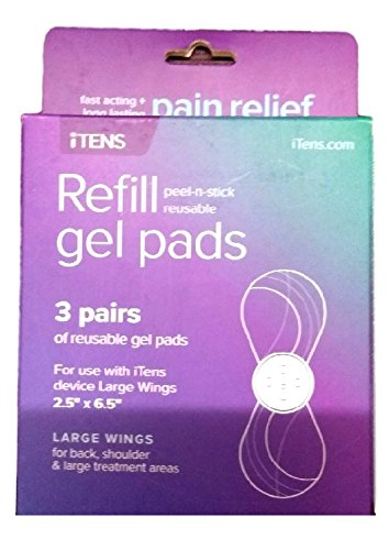 iTENS Large Wings 3 Pairs Of Reusable Gel Pads For Pain Relief