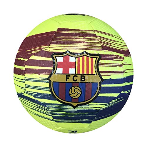 Icon Sports FC Barcelona Official Regulation Junior Size 3 Soccer Ball (Messi - Neon Green)