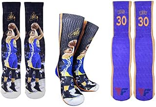 Forever Fanatics Golden State Steph Curry #30 Basketball Crew Socks ✓ Stephen Curry