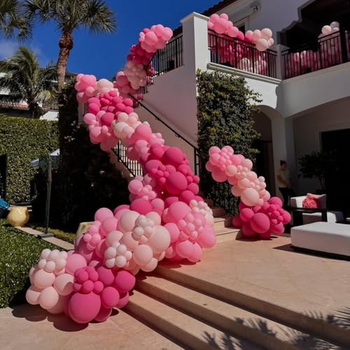 Image of Light Pink Balloons 5inch Small Baby Pale Pink Balloon 60pcs Mini Round Pastel Latex Balloon for Arch Garland Retro Boho Girls Birthday Party Decoration Wedding Baby Bridal Shower Bachelorette
