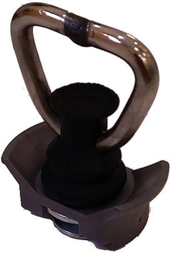 Miniatura 2 de Bonberland Montaje de un solo perno prisionero con anillo de acero inoxidable en forma de D para pista Lpista de aerolínea-10 paquetes