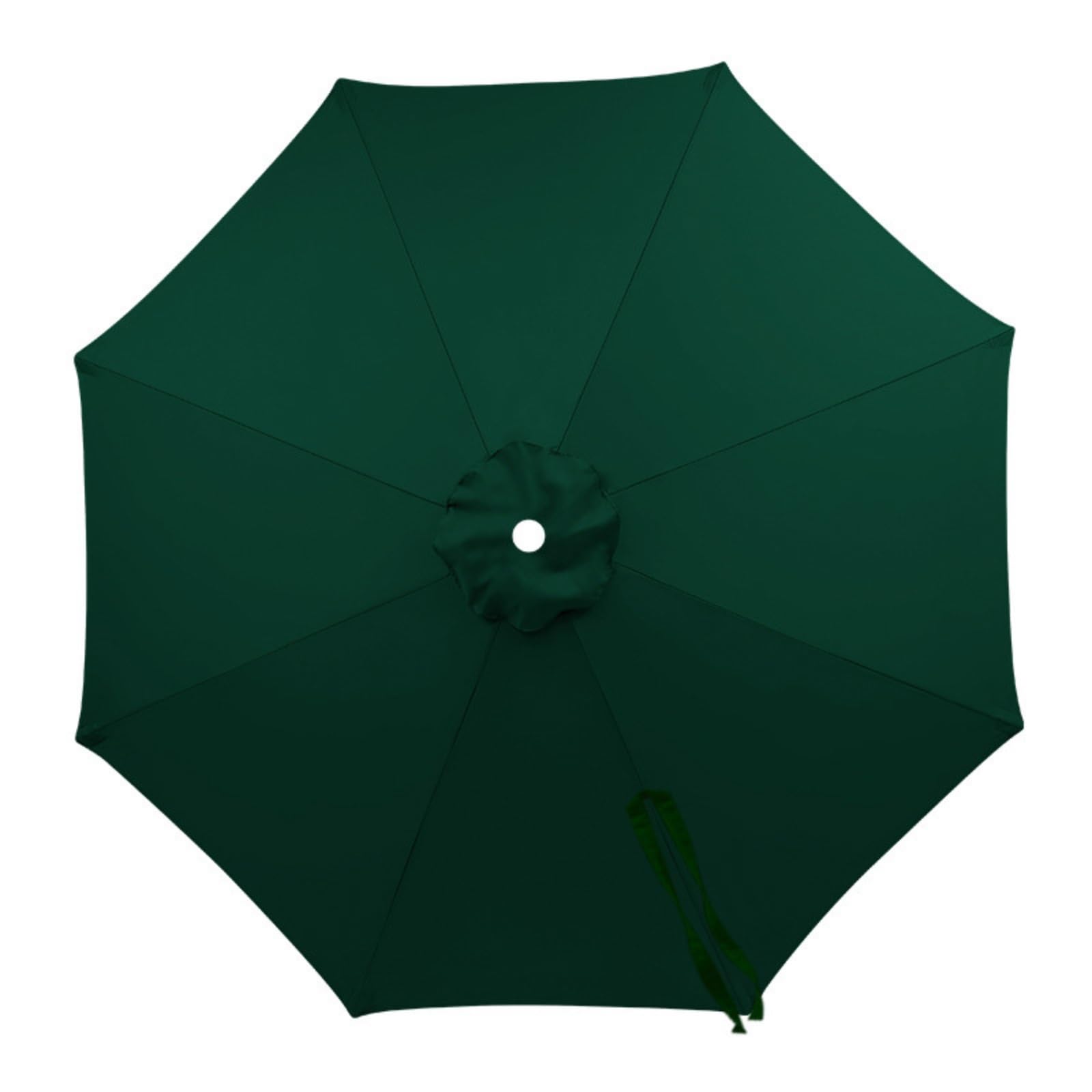 Replacement Parasol Canopy 8 Ribs, 2m 2.5m 3.0m 3.5m 4.0m Waterproof Garden Sunshade Top Cover, Thick Fade Resistant Round Fabric UV Protection for Outdoor Patio Umbrella(Dark Green,2.80m/9.2ft)